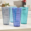 Splash 28-ounce Plastic Tumblers | Value set of 12 in 4 Coastal Colors