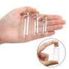 44pcs Mini Glass Jars Bottles with Cork Stoppers Wish Bottles（20pcs 5ml and 12pcs 10ml and 12pcs 20ml）,50pcs Eye Screws,30 Meters Twine and 2pcs Funnel