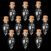 10Pc Mini Glass Bottle Tear Drops Jars Vials Wish Bottle