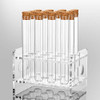 12Pcs 20150mm(36ml) Glass Test Tubes with Cork Stoppers|1 Rack of Acrylic Material