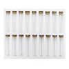 Glass Test Tubes, 18pcs 55ml Clear Flat Test Tubes with Wooden Stopper, 25120mm by SUPERLELE