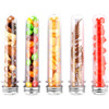 60Pack Plastic Test Tubes with Caps, 45ML Clear Bath Salt Tubes Gumball Candy Tubes, Tube Container Vials for Scientific Experiments, Party Favors, Decorate The House, Candy Storage