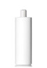 8 oz White HDPE Plastic Cylinder Bottle w/ White Disc cap- Case of 288
