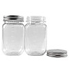 16 Ounce Clear Plastic Jars Containers With Screw On Lids - Refillable Round Empty Plastic Slime Storage Containers for Kitchen & Household Storage - BPA Free (15 Pack)