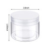 6 Pack Plastic Pot Jars Round Clear Leak Proof Plastic Container Jars with Lid for Travel Storage, Eye Shadow, Nails, Paint, Jewelry (5 oz, Clear)