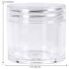 12 Pieces 1 oz. USA Acrylic Round Clear Jars with Flat Top Lids for Creams, Lotion, Make Up, Cosmetics, Samples, Herbs, Ointment (12 Pieces Jars + Lids, CLEAR)