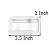 6 Ounce Plastic Jars Clear Plastic Mason Jars Storage Containers Wide Mouth With Lids For Kitchen & Household Storage Airtight Container 12 PCS