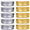 HNXAZG 30 mL Aluminum Tin Cans 1 oz Metal Empty Tins with Screw Top Lids Round for Store Spices, Cosmetic, Lip Balm, Candles, 10 Pack.