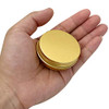 Aluminum Tin Jar 1 Oz Refillable Containers 30ml, Cosmetic small tin, Aluminum Screw Lid Round Tin Container Bottle for Candle, Lip Balm, Salve, Eye Shadow, Powder, 20 Pcs Gold Color.