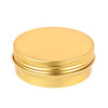 LIYAR 2oz 60ml Metal Storage Tins Aluminum Tins Jars Round Tin Containers Empty Salve Jars Screw Top Tin Cans for Store Spices,Candies,Tea or Gift Giving,Gold(Pack of 14)