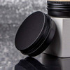 Screw Top Black Aluminum Tin Jar with Screw Lid and Blank Labels - 23pcs, 2oz