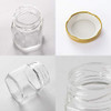 1.5 oz Clear Hexagon Jars,Small Glass Jars With Lids(golden),Mason Jars For Herbs,Foods,Jams,Liquid,Mini Spice Jars For Storage 30 Pack …