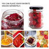 CycleMore 9oz Hexagon Glass Jars with Black Lids, Clear Glass Canning Jars Jam Jars Bottles for Jams, Honey, Wedding Favors, Baby Foods, Gifts and Craft, DIY Spice Jars and More(Pack of 12)