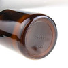 53-400 Wide Mouth Paker Bottle, Amber Glass, 500ML (16oz) Capacity Black Polyethylene Screw Cap Lined PE Septa, Package of 12 Units