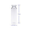 Borosilicate Glass Clear Flat Bottom Headspace Vial, Beveled Finish, 20ml Capacity, Case of 100