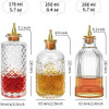 Bitters Bottle Set of 6 - Glass Bitter Bottle, with Zinc Alloy Dash Top, Great Bottle for Your Bitters - DSBT6 (6)