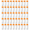 Eowpower 50pcs 5ml Flat Bottom Plastic Graduated Vial Storage Container Test Tubes with Screw Caps