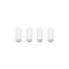 4 Pcs 10mm(0.4inch) PTFE Magnetic Stirrer Mixer Stir Bar,White Color,Laboratory Bar,Stir Plate Bar,Stir Plate Magnet,Stir Rod Magnetic