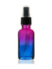 1 Oz Multi Fade Cosmic Cranberry and Teal blue w/ Black Fine Mist Sprayer