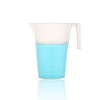 ULAB Half Handle Plastic Measuring Beaker, Vol. 3000ml , with Spout and Molded Graduation, UBP1011