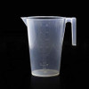 ULAB Half Handle Plastic Measuring Beaker, Vol. 3000ml , with Spout and Molded Graduation, UBP1011