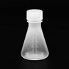 ULAB Scientific Conical Polypropylene Erlenmeyer Flask 1.7oz 50ml Narrow Neck with Screw Cap, Molded Graduations, Pack of 4, UEF1008