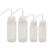 ULAB Scientific Economy Safety Wash Bottle Set, Wide-Mouth 250ml&500ml 2pcs for Each Size, LDPE Bottle with PP Draw Tube, UWB1004