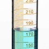 ULAB Scientific Glass Measuring Cylinder 250ml, 3.3 Boro Round Base, Pack of 2, UMC1002