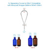 stonylab Borosilicate Glass 1000ml Heavy Wall Conical Separatory Funnel with 24/29 Joints and PTFE Stopcock - 1000ml