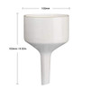 StonyLab Porcelain Buchner Funnel 100mm, Porcelain Buchner Filter Funnel OD 10cm ID 9.2cm for Laboratory