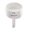 StonyLab Porcelain Buchner Funnel 80mm, Porcelain Buchner Filter Funnel OD 8cm ID 7.4cm for Laboratory