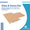 Packaging White Cardboard Shipping Box - Pack of 50, 4 x 4 x 4 Inches, White Corrugated Box, CT444-50