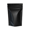 100PCS Matte Double-Sided Colored Stand-Up Resealable QuickQlick Bags (10x15cm (4x6"), Black)