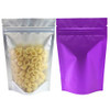 100PCS Matte Double-Sided Colored Stand-Up Bags (8.5x13cm (3.3x5.1"), Translucent/Purple)