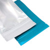100PCS Matte Translucent Front Colored Stand-Up Resealable QuickQlick Bags (10x15cm (4x6"), Translucent/Blue)