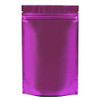 100PCS Matte Double-Sided Colored Stand-Up Resealable QuickQlick Bags (14x20cm (5.5x7.9"), Purple)