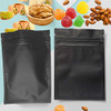 100 Pack Mylar Bags - 3.3 x 5.1 Inch Resealable Smell Proof Bags Foil Pouch Bag Flat Bag Matte Black