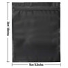 100 Pack Mylar Bags - 6.3 x 9.4 Inches Resealable Smell Proof Bags for Storage Foil Pouch Bags Matte Black