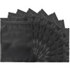 100 Pack Resealable Mylar Bags - 7.1 x 10.2 Inch Smell Proof Bags Foil Pouch Flat Bag Matte Black