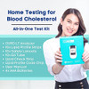 CURO-L7 Professional Grade Blood Cholesterol Test Home KIT (All-in-One : Test Device, Test Strips 10ea, Lancets & EziTube Rod Included)