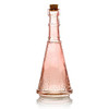 Best of Show Pink Vintage Glass Bottles Set - (6 Pack, Assorted Designs)