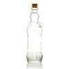 Royal Flush Clear Vintage Glass Bottles Set - (5 Pack, Assorted Designs)