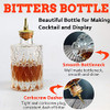 Bitters Bottle Set of 9 Glass Dash Bottle with Dash Top Stopper Professional Bar Tool for Making Cocktails