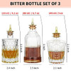 Bitters Bottle Set of 9 Glass Dash Bottle with Dash Top Stopper Professional Bar Tool for Making Cocktails