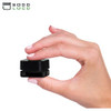 (250 Pack) 5ml Thick Black Glass Square Cube Containers with Black Child Resistant Lids - Concentrate Jars