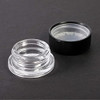Clear Glass Jars with Black Lids for Cosmetics (0.24 oz, 30 Pack)