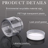 16 Pieces Round Clear Leak Proof Plastic Container Jar with Lid Plastic Slime Jar Empty Slime Storage Container Refillable Storage Favor Jar for Travel Cosmetic Lotion Creams (Clear,60 ml/ 2 oz)