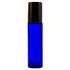 1/3 oz (10ml) Cobalt Blue Glass Roll on Bottles with Roller Ball and Cap