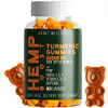 Turmeric Hemp Gummies - Natural High Potency Vitamin Gummies by ADDOT WellLife - Vegan Hemp Oil Infused Gummy (1 Bottle Turmeric Added)