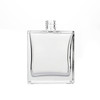 3.4 oz (100ml) Deluxe Flint Square Clear Glass Bottle - Case of 63